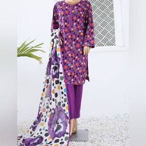 NWT Bin Saeed 3pc suit dress pakistani indian suit